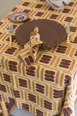 FOXY YELLOW NAPKIN SET x4