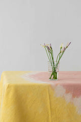 INDIRA ORANGE TIE-DYE TABLECLOTH