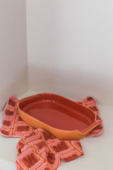 BAKEWARE OVAL LARGE RED