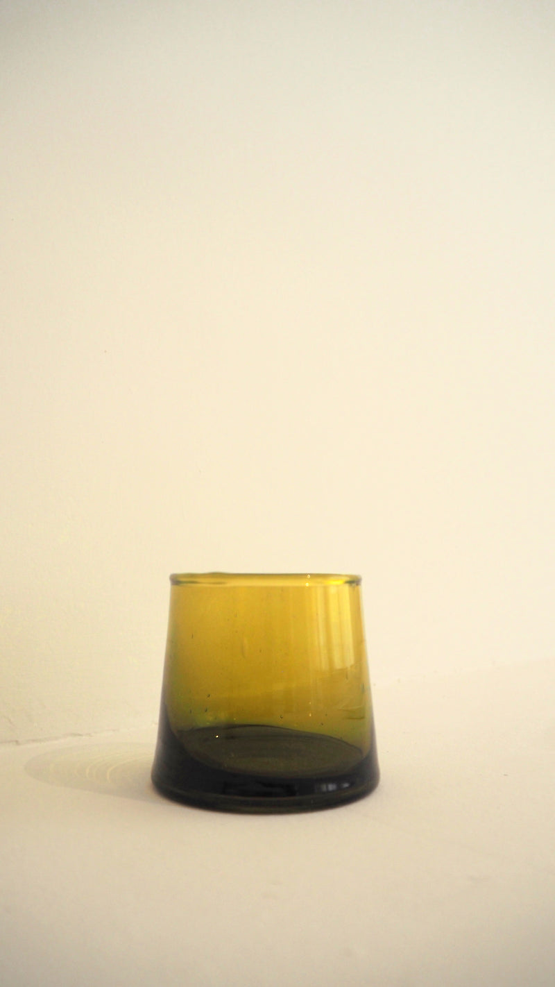 SMALL AMBER GLASS